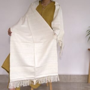 Eri Stole Off white Plain