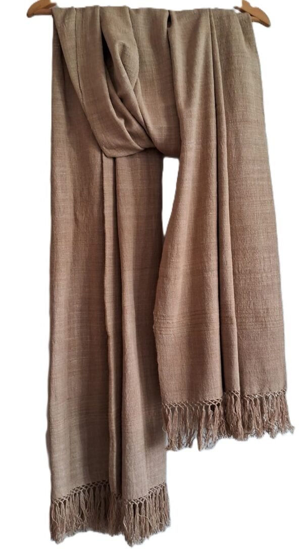 Eri Shawl in Light Brown (plain) Color