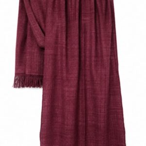 Eri silk stole-Maroon plain
